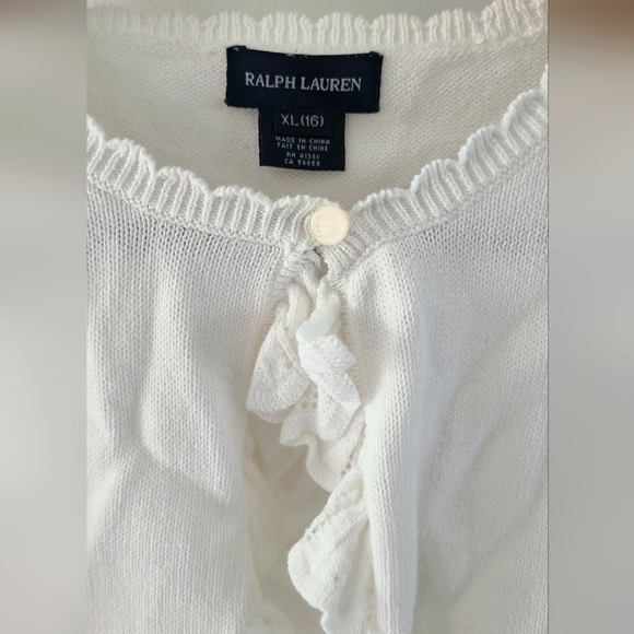 Ralph lauren knitted crop cardigan for girl - Picture 2 of 8